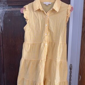Yellow Button Up Dress